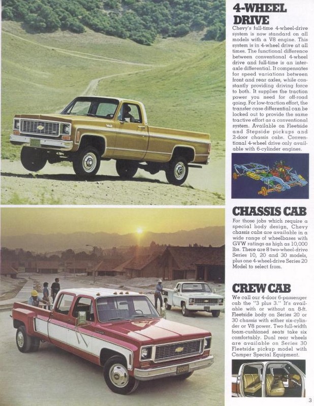1974 Chevrolet Pickups Brochure Page 5